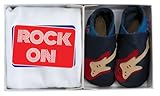 【英国製カーフレザーベビーシューズ】《ロックオンギターTシャツギフトセット rock on guitar T-shirt gift set》 (S)