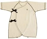 オーガニックコットン フライス 長袖コンビ肌着 70cm NO10042 日本製