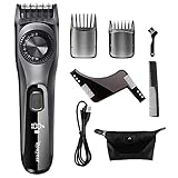 ヒゲトリマー バリカン メンズ 髭剃り 2020最新改良版 調整幅0.5mm 39段階長さ調節 自動研磨 USB急速充電 LEDディスプレイ