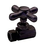 Westbrass ECSS1ORB Elizabethan Classics 1/2-Inch IPS x 1/2-Inch Compression Cross Handle Straight St