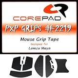 Corepad PXP Grips Lamzu Maya/Lamzu Maya 4K用グリップテープ 1set ソフトポリマーラバー【国内正規品】 (Black)