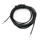 SODIAL(R) 黒い18AWG産業機器用シリコンワイヤケーブル　3M　9.8Ft