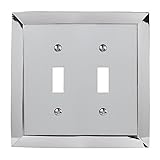 Amerelle 61TTCH Studio Style 2 Toggle Wallplate, Chrome [並行輸入品]