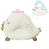 ベビーピロー エルフ ベビー(Fairy Baby)ドーナツ枕 枕カバー付き 新生児用まくら 頭の形が良くなる 可愛い鶏模様 ベージュ