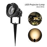 ProGreen ガーデンライト ledライト　 COB AC85-265V　防雨型　LEDスポットライト 庭園ガーデンライト 　アウトドア　 (10W&3000K)