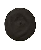 ドリームウォーク 帽子 ベレー帽 コットンニットベレー帽 (ポッチあり ベビーサイズ Black) 綿 親子でおそろい