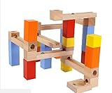 macaroni（マカロニ） 木 の おもちゃ ビー玉 転がし 積み木 遊びながら 手先 を 動かす 知育 玩具 モンテッソーリ ビーズ コースター