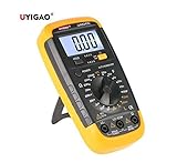 Uyigao ua6243lブランド新しいポータブルミニデジタルLCDマルチメーターメーターテスターインダクタンス抵抗キャパシタンスHFE Triode測定