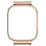 [Miimall] アダプター一体型ケース Redmi Watch 3 Active専用 ケース アダプター Google Redmi Watch 3 アクティブ カバー 金属 ぴったり対応 連結器 交換金具 Redmi Watch 3 Active金属コネクター20mmバンド用(ローズゴールド)