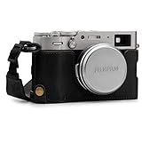 MegaGear Ever Ready本革カメラハーフケース、Fujifilm X100V互換
