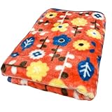 シンプルフレッシュ(Simple Fresh) ブランケット 膝掛け ハーフサイズ 毛布 洗える ニューマイヤー ポプリ オレンジ ポリエステル 100cm×140cm