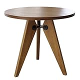 GUERIDON （ゲリドンダイニングテーブル・プレミアム）サークル　　（ブラウン色）　　　　　　　　　　　　　【ジャン・プルーヴェ】【ダイニングテーブル】【木製】【スタンダードチェア】【高品質】【低価格】【リプロダクト・ジェネリック・復刻