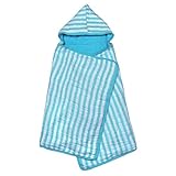green sprouts Muslin Hooded Towel made from Organic Cotton,Aqua by green sprouts