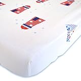 Cuddly Cubs Fitted Crib Sheet - Nautical - Soft Nursery Bedding for Boys and Girls - Best Infant Bed