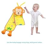 Romote Cartoon Animals Plush Growth Height Chart Measuring up to 140cm for Baby Kids Bedroom(Monkey)