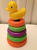 7.5 " HプラスチックStackerおもちゃwith Duck