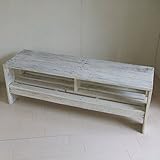 リサイクルウッド　幅120ローボード　[ホワイト]