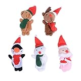 (トイホーム)Toy home  可愛いクリスマス指人形　５種類セット　赤ちゃん教育ハンドトイ·ストーリー·キッド