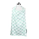 Bacati Ikat Dots Muslin Nursing Privacy Cover, Mint by Bacati