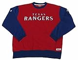 MLB Texas Rangersダイヤモンドフリースクルースウェットシャツ 3L レッド