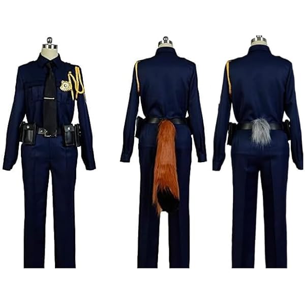 警察官コスプレ衣装 尻尾付き Amazon.co.jp: [LAKIcos]ニックワイルドコスプレ衣装 警察服