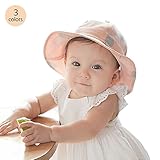 B.H. Select 赤ちゃん 帽子 つば広 UVカット 日よけ 丸洗い OK 日焼けどめ まぶしさから守る ベビーハット (ピンク) ハンドタオルセット BH86-2