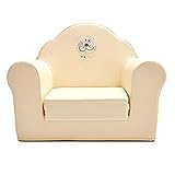 ALZIP mat 【子供用 ソファ チェア Ggurugi sofa】 クリーム 国際検査済みPU素材