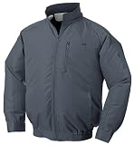 NSP 空調服 服単体 チタンコーティング 立ち襟 肩・袖補強あり チャコールグレー 2L 8208405