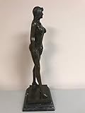 ブロンズ真鍮アートSex – ブロンズ像モデルStatue – リボンCoveringセクシーボディ – フィットボディTease – Naked Girl With Long Hair – ヨーロピ