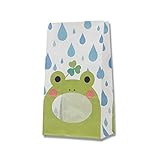 シモジマ ヘイコー 紙袋 窓付 パックンバッグ No.4 カエル 13x8x23.5cm 50枚 004082401