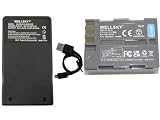 WELLSKY EN-EL3e EN-EL3 EN-EL3a 互換バッテリー 1個 + MH-18a MH-18 超軽量 USB Type-C 互換充電器 バッテリーチャージャー 1個 [2個セット] 純正品と同じよう使用可能 残量表示可能 ニコン D700 D90 D300 D300s D200 D80 D70 D70s D50 D100 D100LS