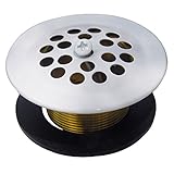 High Quality-Simpatico 34871W 1-1/4-Inch Bath Tub Shoe Strainer with Pronged Grid, White