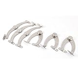 uxcell　ホーム 　家具　食器棚　キャビネット　ドア　開閉蓋　サポートヒンジ　ステイ100mm 6 個