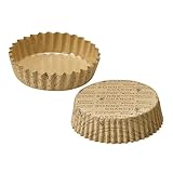 ペットカップ 丸型 9.0cm×高さ3.0cm(ナチュール) 300枚入 パン用 紙 純白ペット 焼き型 バレンタイン FBAPTC09030N-300