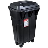 ラバーメイド(Rubbermaid) キャスター付き ゴミ箱 ホイールリフューズ 34ガロン (128L) FG289804BLA