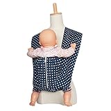 tacmamy(タックマミー) 抱っこひも 綿100％ ヴィンテージドット 日本製 (LL, ディープネイビー)