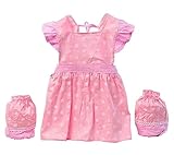 [ピンクドット]コットンの子供のエプロンの料理ペインティングスモックキッズアーティストエプロン