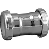 Keeney 670PC 22-Gauge 1 1/2 Straight Coupling Elbow, Polished Chrome by Keeney