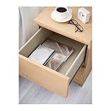 IKEA(イケア) MALM バーチ材突き板 20158221 チェスト(引き出し×2)、バーチ材突き板