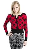 Jawbreaker - Stop Dead Red Skulls Cropped Cardigan L