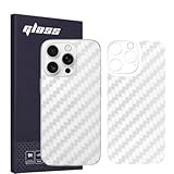 AnnTec iPhone 16 Pro Max 用 背面フィルム 【2枚】+カメラフィルム 【2枚】炭素繊維フィルム カーボンスキンシール 気泡ゼロ 指紋防止 バックフィルム 極薄