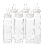 Evenflo Feeding Vented Plus Glass Clear Bottle 6 Piece 8 Ounce [並行輸入品]