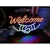 ネオンサイン ウェルカム WELCOME ネオン管 ネオンライト 店舗照明 ガレージ アメリカン雑貨