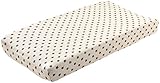 Oeuf Changing Pad Cover-Fox, Light Grey by Oeuf