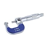 Rebias アナログ マイクロメーター 精密測定 0.01mm単位 ラチェットストップ式 測定範囲 0-25mm NS-ANA-MICROMETER