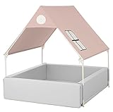 CREAMHAUS 正規輸入品 レトロバンパーマット＆ハウスセット (カラー組合せ全4タイプ) (グレージュ＆ベビーピンク) クリームハウス