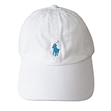 (ポロ ラルフローレン)POLO Ralph Lauren キャップ キッズ(子供用) CAP ハット PONY ポニー マーク ワンポイント ホワイト×ターコイズ 2T-4T [並行輸入品]