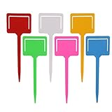 CCINEE　園芸用ラベル　カード入れ　立型ラベル　植物ラベル　6色　60枚入り　