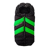 7A.M. ENFANT Blanket 212 Chevron Black/Neon Green ベビーカーフットマフ SIZE(0-4T）