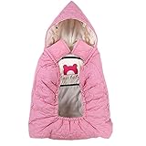 Anebery赤ん坊のサスペンダーは毛布の赤ちゃんを抱いて風を防いで保温してを抱きます (ピンク色)